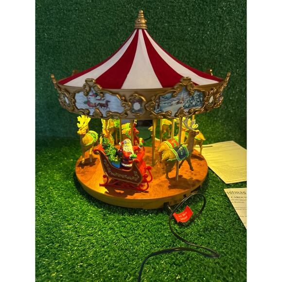 Mr Christmas Very Merry Carousel Santa Reindeer Plays 50 Songs LED Lights Motion - Picture 4 of 6